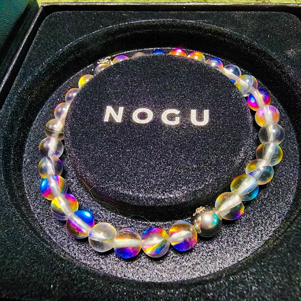 Nogu Beaded Mermaid Galaxy Glass Bracelet